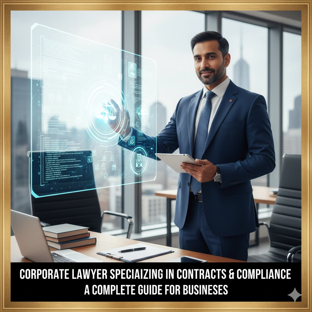 Corporate lawyer specializing in contracts and compliance providing legal advisory and regulatory support to businesses